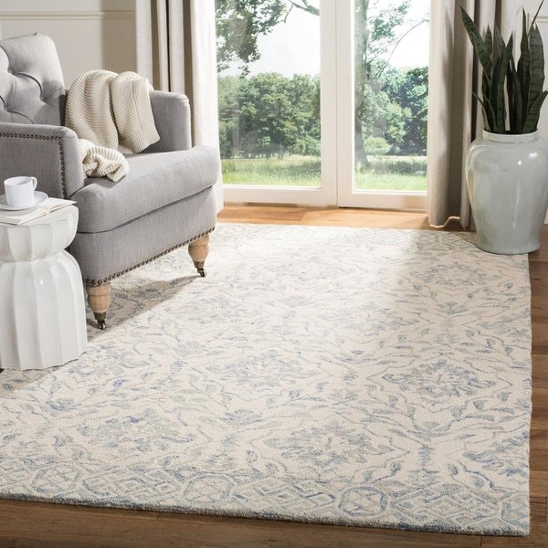 Safavieh 5 x 8 ft. Dip Dye Rectangle Hand-Tufted Rug Light Blue & Ivory DDY901L-5